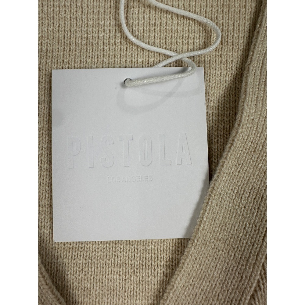 Pistola Audra Sweater Vest Soft Dove Beige Wool Cashmere Blend‎ P00061111YV L - Picture 5 of 8